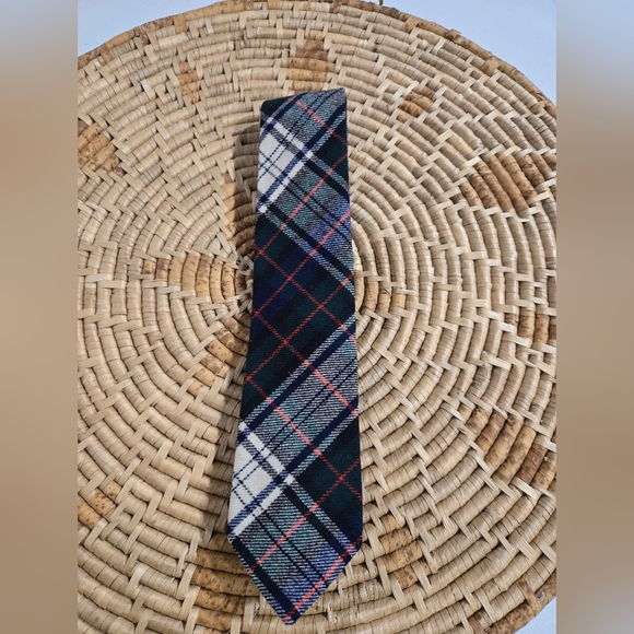 Vintage Pendleton Virgin Wool Plaid Tartan Neck Tie - Picture 5 of 5